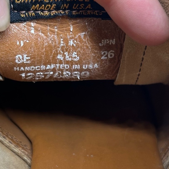 Original Chippewa Tan Rough-out Suede Chukka Boot Mens size 8E